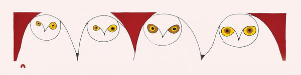 2024 ORIGINAL PRINT PROOF (ONE ONLY)  by NINGIUKULU TEEVEE  *21 Owl's Illusion*