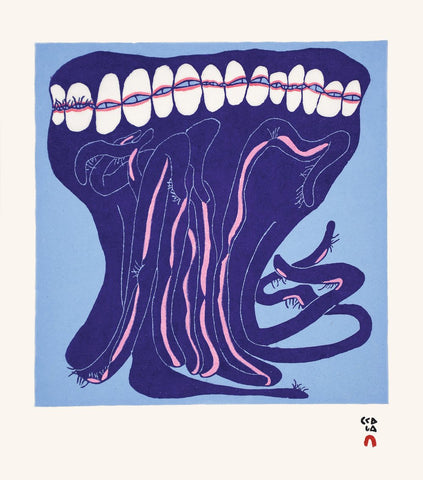 2024 PRINT SHUVINAI ASHOONA  *Purple Octopus 13*