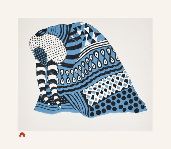 2024 PRINT  by PAUOJOUNIE SAGGIAK  *Tattooed Walrus 2*