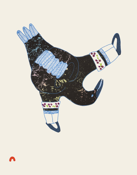 2025 PRINT Dorset Collection by NINGIUKULU TEEVEE *Kamikkallalii* (One With Short Boots)