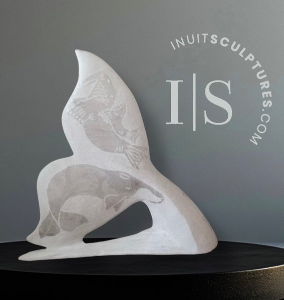 10" SIGNATURE Whale Tail by Esau Kripanik *Tales From the Deep*