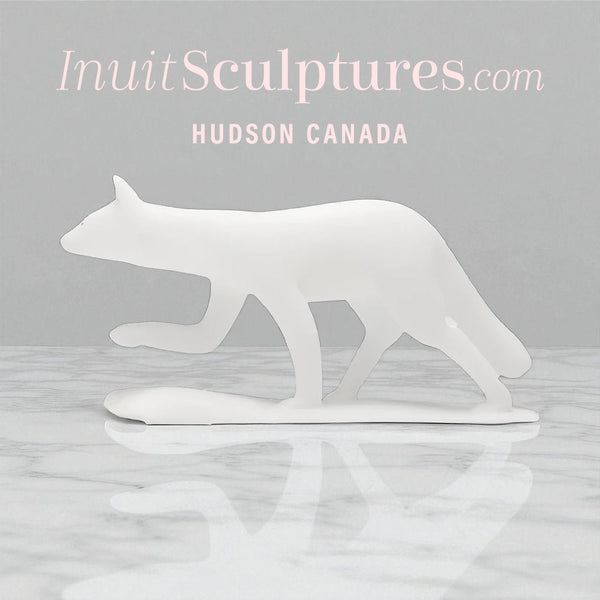 14" Arctic Fox by Kuzy Curley *White Shadow*