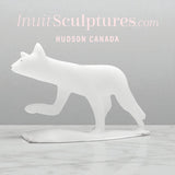 14" Arctic Fox by Kuzy Curley *White Shadow*
