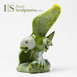 13" SIGNATURE Eagle by Pits Qimirpik *Eagle Eye* CURATOR'S CHOICE