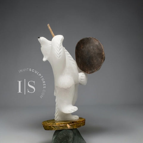 9” Drum Dancing Bear by Derrald Taylor *Glory, Glory, Hallelujah!*