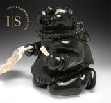 VINTAGE 10" Drum Dancer by Joanie Saittuq *Show Me Your Teeth*