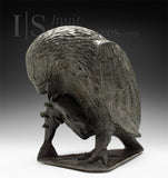 VINTAGE 14" Hawk with Catch  by Joe Kidlapik *Amuse Bouche*