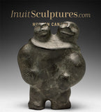 VINTAGE 6" Mother and Child by Barnabus Arnasungaaq *I Can See Your House From Here*