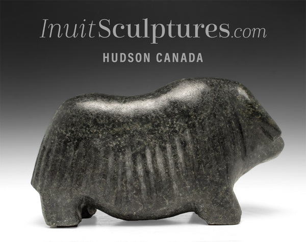 VINTAGE 9" Muskox by Barnabus Arnasungaaq  *Lost in Thought*