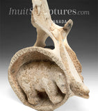 14" Bowhead Whalebone Collage by Jamesie Alivaktuk *Sheltered*