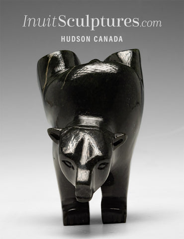 4" 2 Way Diving Bear by Mosesee Pootoogook *Stare Down*