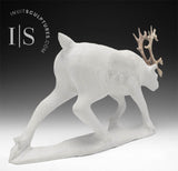 12" SIGNATURE  Caribou by Esau Kripanik *Downward Caribou*