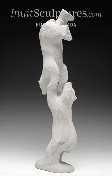 13" Two Balancing Bears by Esau Kripanik *Ouch, My Fur*