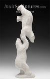13" Two Balancing Bears by Esau Kripanik *Ouch, My Fur*