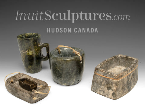 VINTAGE 6" Eskimo Artifacts Mug & Pots by Teevee *Kitchen Aids* DECORATIVE ONLY