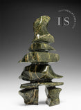 9" Inukshuk by Isaac Oqutaq *Chris The Tree*