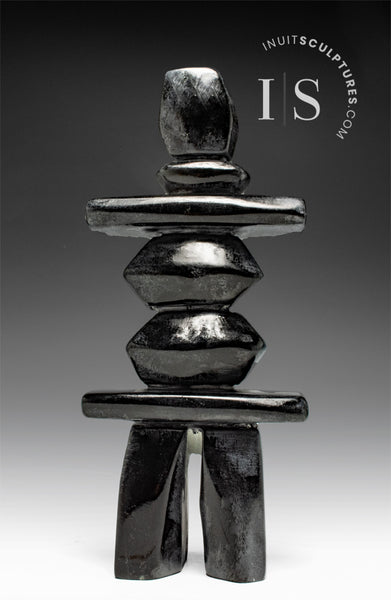 10" Inukshuk by Matiusi Kimgwatsiaq *Kimgwatsiaq No. 15*