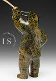 VINTAGE 10" Eskimo Hunter with Spear by Isaaci Etidloie *Guys! Over Here!*