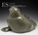 14" SIGNATURE Walrus by  Jimmy Iqaluq *Strike a Pose*