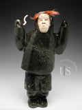 11" Eskimo Hockey Player by the Late Samonie Toonoo *He Shoots... He Doesn't Score!*