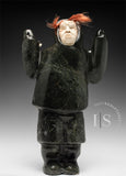 11" Eskimo Hockey Player by the Late Samonie Toonoo *He Shoots... He Doesn't Score!*