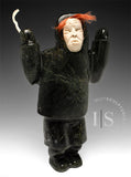 11" Eskimo Hockey Player by the Late Samonie Toonoo *He Shoots... He Doesn't Score!*