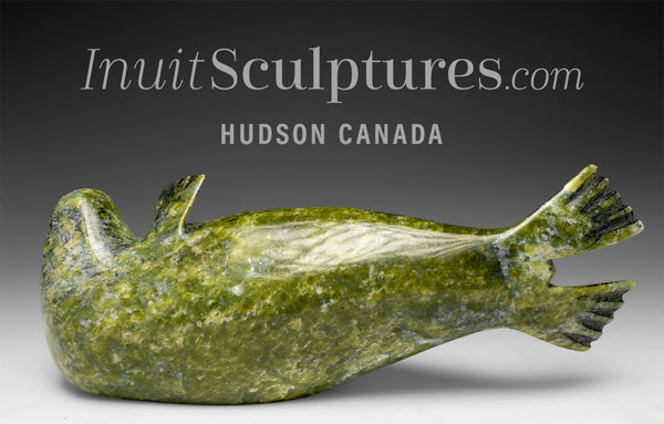 10" Basking Seal by the late Suati Qimirpik *High Five*