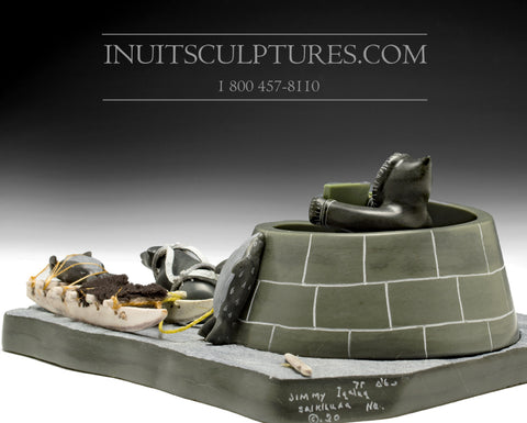 10" Life in an Igloo by Jimmy Iqaluq