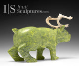 VINTAGE 11" SIGNATURE Caribou by Peter Aningmiuq *Dynamite*