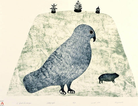 1986 A QUIET LANDSCAPE by Kingmeata Etidlooie