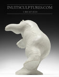 14" Ferocious Polar Bear by Esau Kripanik
