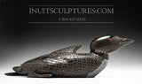 17" Black Loon by Jimmy Iqaluq