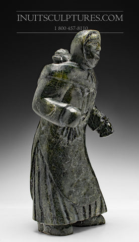 12" Mother and Child by Pits Qimirpik